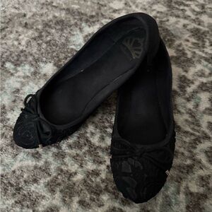 Fergalicious Black Lace Ballet Flats